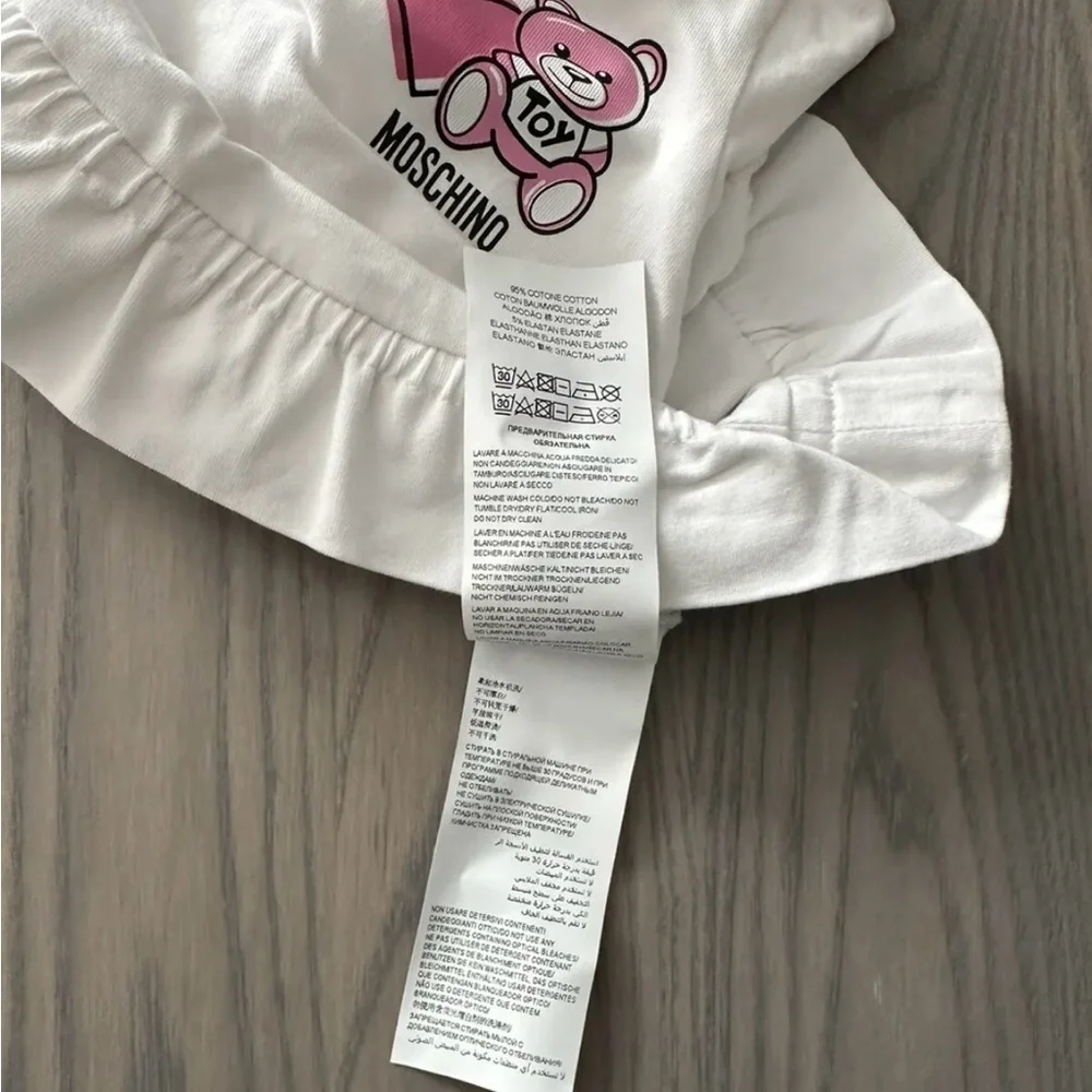 MOSCHINO BABY GIRL TEDDY-BEAR TWO PIECE SET